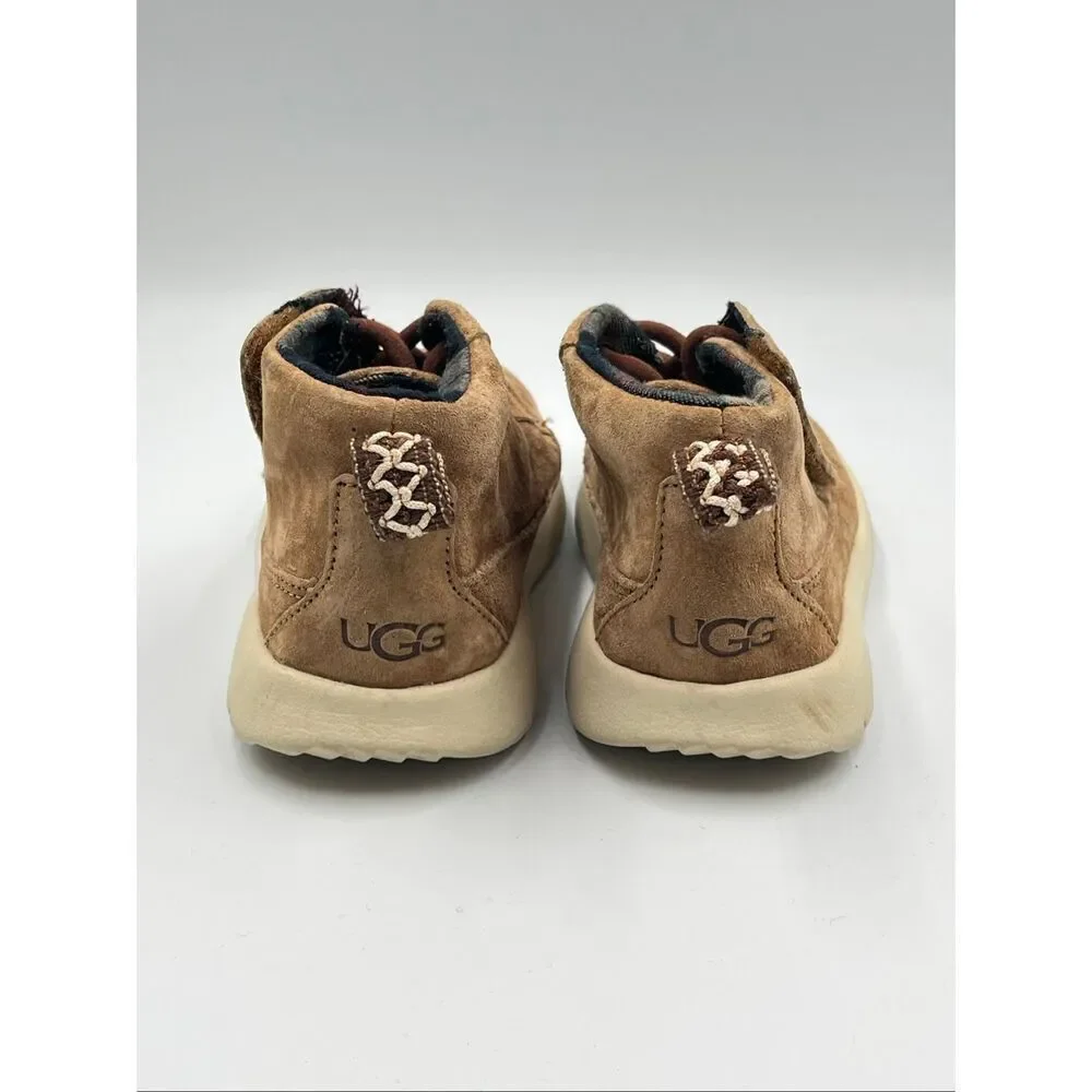 UGG Canoe Chestnut Slip On Velcro Closure Suede Chukka Boot Size Little Boy 12